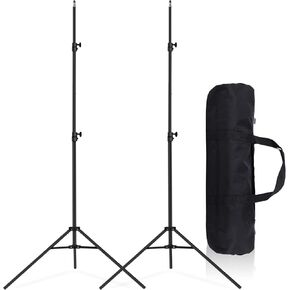 حامل إضاءة محمول بطول 7 أقدام مكون من قطعتين حامل إضاءة للتصوير الفوتوغرافي وحامل ثلاثي القوائم مع حقيبة حمل للصور الفوتوغرافية والفلاش والسوفت بوكس ​​والمظلة والكاميرا in Kuwait
