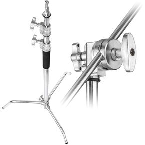Flashpoint 10' C (Century) Light Stand on Turtle Base Kit w/40 Grip Arm & 2 GOBO Heads and Baby Pin - Chrome (Kit of 10)