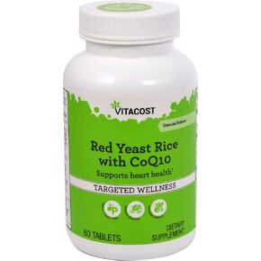 Vitacost Red Yeast Rice 1200 mg with CoQ10 - Extended Release - 60 Tablets in Kuwait