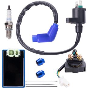igniter CDI Box and Ignition Coil Spark Plug for Honda FourTrax 300 TRX 300 TRX300FW 4x4 2x4 1991 1990 1989 1992 1993 OEM 30510-HC4-000 30410-HC4-770