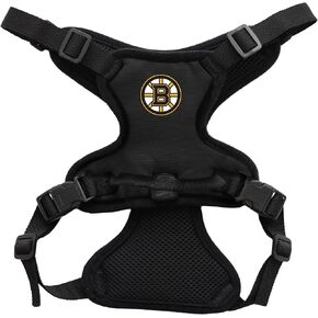 حزام الحيوانات الأليفة بمشبك أمامي من Littlearth للجنسين للبالغين من NHL Boston Bruins، لون الفريق، كبير