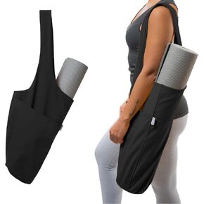 Yogiii Yoga Mat Bag | The ORIGINAL YogiiiTote | Yoga Mat Carrier Tote Sling w/Large Side Pocket & Zipper Pocket | Fits Most Size Mats