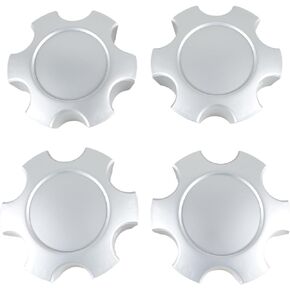 4 PCS Wheel Center Hub Caps Compatible with Tundra 17" 5 Twin Spoke Silver Wheels 2003-2006, Sequoia 17" 5 Twin Spoke Silver Wheels 2003-2007 Replace#: 42603-AF030