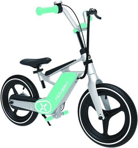 Hover-1 My First E-Bike، سرعة قصوى 8 ميلا في الساعة، نطاق 7.5 ميل، شاشة LED، إطارات هوائية مقاس 14 بوصة، فرامل إلكترونية وميكانيكية خلفية، للأطفال بعمر 8 سنوات فما فوق in Saudi Arabia