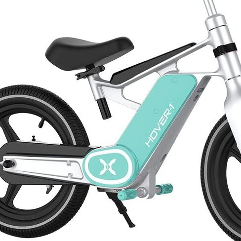 Hover-1 My First E-Bike، سرعة قصوى 8 ميلا في الساعة، نطاق 7.5 ميل، شاشة LED، إطارات هوائية مقاس 14 بوصة، فرامل إلكترونية وميكانيكية خلفية، للأطفال بعمر 8 سنوات فما فوق in Saudi Arabia