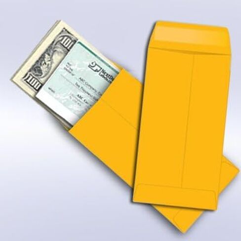 NextDayLabels - # 7 Coin Brown Kraft Envelopes, Peel & Seal, for Small Parts, Cash, Pack of 25 in Saudi Arabia