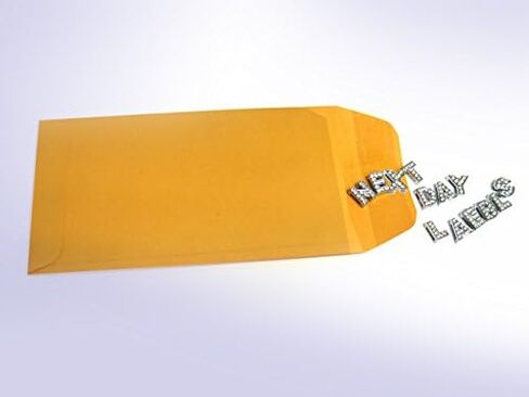 NextDayLabels - # 7 Coin Brown Kraft Envelopes, Peel & Seal, for Small Parts, Cash, Pack of 25 in Saudi Arabia
