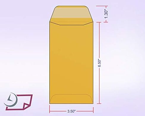 NextDayLabels - # 7 Coin Brown Kraft Envelopes, Peel & Seal, for Small Parts, Cash, Pack of 25 in Saudi Arabia