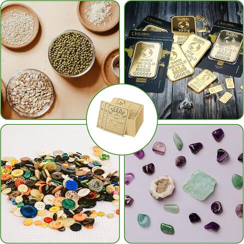 100 قطعة من مغلفات البذور من LONCHDAN، مغلفات بذور ذاتية اللصق، 4.7 × 3.1 بوصة، مغلفات حفظ بذور كرافت، أكياس بذور بنية لتخزين بذور الخضروات والزهور in Kuwait