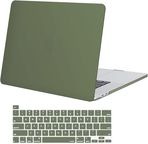 حافظة MOSISO متوافقة مع جهاز MacBook Pro مقاس 16 بوصة إصدار 2020 2019 A2141 مع شريط اللمس، وغطاء صلب من البلاستيك الواقي للغاية وغطاء لوحة المفاتيح، أسود in Kuwait