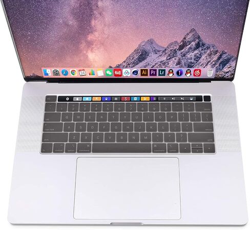 حافظة MOSISO متوافقة مع جهاز MacBook Pro مقاس 16 بوصة إصدار 2020 2019 A2141 مع شريط اللمس، وغطاء صلب من البلاستيك الواقي للغاية وغطاء لوحة المفاتيح، أسود in Kuwait