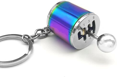 سلسلة مفاتيح شيفتر جير، 6 سرعات لصندوق التروس، سلسلة مفاتيح شيفتر سلسلة مفاتيح، حلقة مفاتيح صغيرة لمقبض ناقل الحركة في السيارة، ملحقات سلسلة مفاتيح لمفتاح السيارة (أسود) in Kuwait