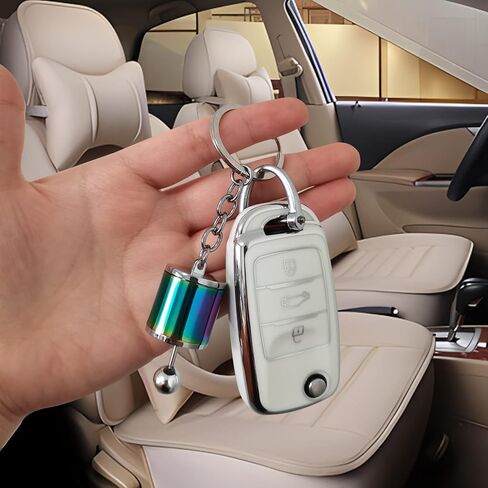 سلسلة مفاتيح شيفتر جير، 6 سرعات لصندوق التروس، سلسلة مفاتيح شيفتر سلسلة مفاتيح، حلقة مفاتيح صغيرة لمقبض ناقل الحركة في السيارة، ملحقات سلسلة مفاتيح لمفتاح السيارة (أسود) in Kuwait