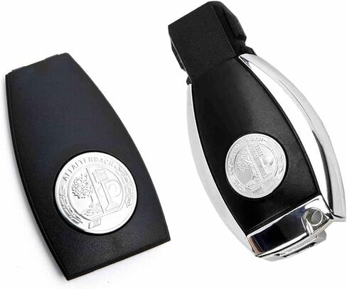 YEEBEY New Metal Badge Key Cover Compatible with A, B, C, E, S, G, SLK, GLK,CLA, CLS A/G Key Cover A0008900023 in Saudi Arabia