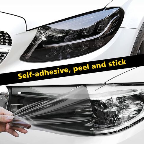 Ouzorp Headlight Taillight Vinyl Tint Wrap Extra-Wide 16 Inch x 48 Inch Roll in Saudi Arabia