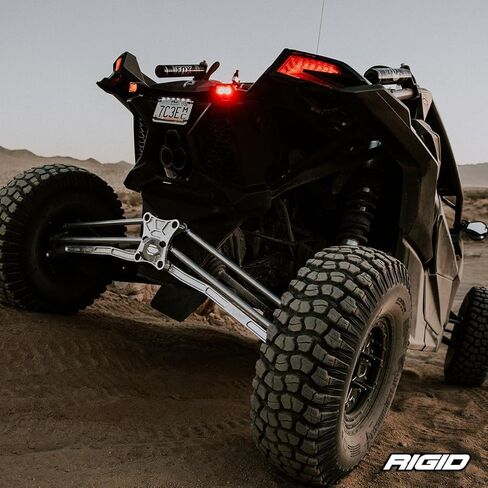 غطاء خفيف من سلسلة RIGID INDUSTRIES SR-M، غطاء خفيف للطرق الوعرة، بلاستيك بولي كربونات متين، سهل التركيب، غطاء خفيف سهل التركيب، حماية للضوء، ملحقات الطرق الوعرة (301933، أصفر) in Kuwait