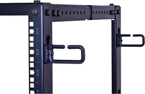 RackPath 25U Open Frame Server Rack – Heavy Duty 4 Post Adjustable Depth with Casters in Kuwait