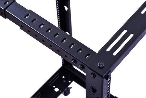 RackPath 25U Open Frame Server Rack – Heavy Duty 4 Post Adjustable Depth with Casters in Kuwait