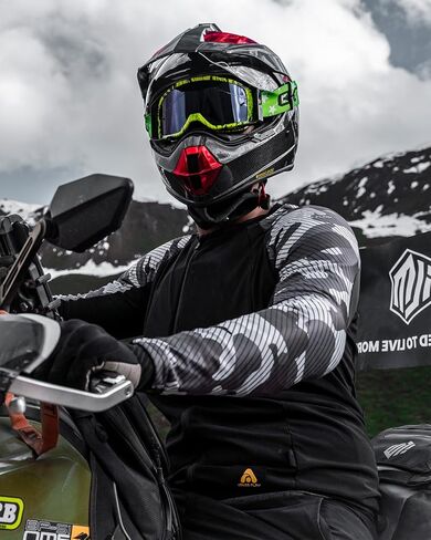 ILM Carbon Fibre Snell M2020D Full Face Motorcycle Adventure Helmet Auto Car Racing for Men Women Dual Sport Off-Road Helmet Model L13 in Kuwait