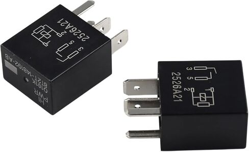 Disenparts 12VDC 4 Pins Plug-in Relay 8T2T-14B192-AB Relay Compatible with Ford Vehicles Pack of 2 Replace 8T2T-14B192-AB in Saudi Arabia
