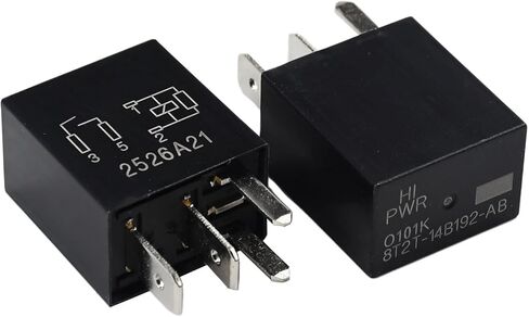 Disenparts 12VDC 4 Pins Plug-in Relay 8T2T-14B192-AB Relay Compatible with Ford Vehicles Pack of 2 Replace 8T2T-14B192-AB in Saudi Arabia