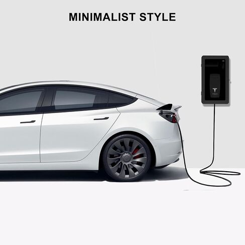 صندوق محطة شاحن لموصل حائط تيسلا جين 3، صندوق قفل شاحن تيسلا مقاوم للماء والغبار لشاحن الحائط الخارجي/الداخلي، حافظة حامل شاحن منظم كابل الشحن لملحقات تيسلا in Kuwait