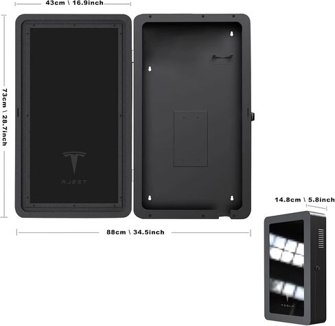 صندوق محطة شاحن لموصل حائط تيسلا جين 3، صندوق قفل شاحن تيسلا مقاوم للماء والغبار لشاحن الحائط الخارجي/الداخلي، حافظة حامل شاحن منظم كابل الشحن لملحقات تيسلا in Kuwait