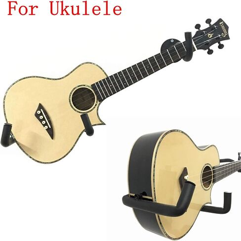 Luckyaa Ukulele/Bass/Violin Hanger Wall Mount Slatwall Horizontal Electric Guitar Holder Bass Stand Rack Hook in Saudi Arabia