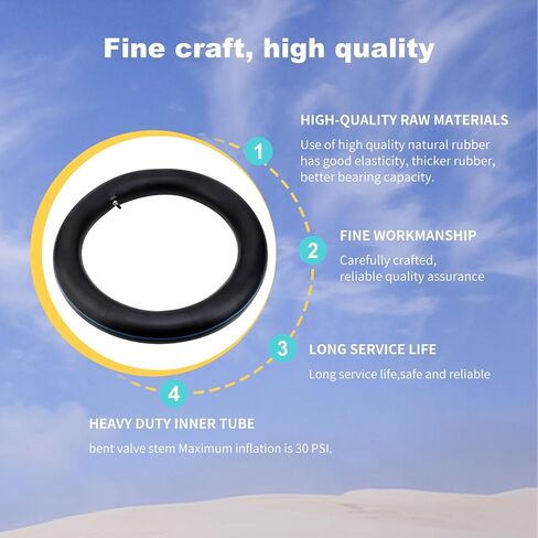 JCKLW 8.5"x 2" Scooter Inner Tube with Bent Valve Stem Replacement Butyl Rubber Inner Tubes Compatible with Electric and Gas Scooters,Mini Pocket Bikes,mobility scooters(2PCS) in Saudi Arabia