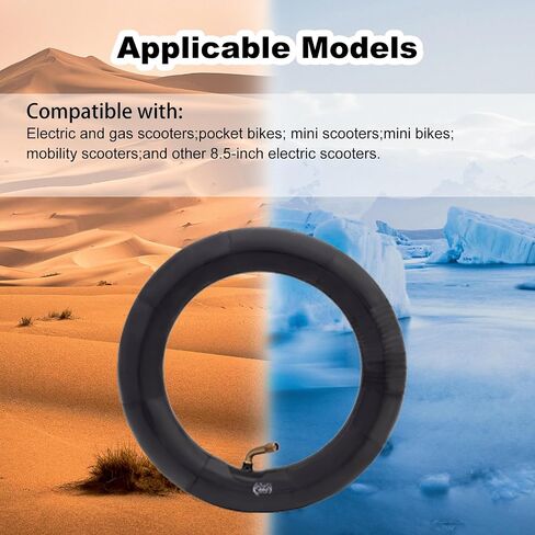 JCKLW 8.5"x 2" Scooter Inner Tube with Bent Valve Stem Replacement Butyl Rubber Inner Tubes Compatible with Electric and Gas Scooters,Mini Pocket Bikes,mobility scooters(2PCS) in Saudi Arabia