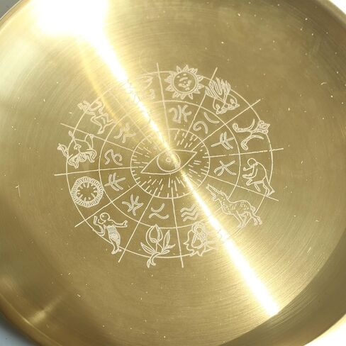 Gold Offering Prayer Ritual Bowl Plate Great for Altar,Meditation,Witches,Incense Sticks, smudging, Candle,Crystal,Jewelry,Yoga Use (Ephesians 6:18-19) in Kuwait