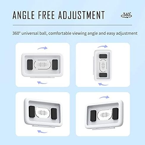 Shower Phone Holder 480 Rotation Phone Stand Case Mount for Bathroom Waterproof Bathtub Kitchen Wall Mirror Compatible with iPhone Samsung All 4.5-7 Inch Smartphones. T-NN (Black) in Kuwait