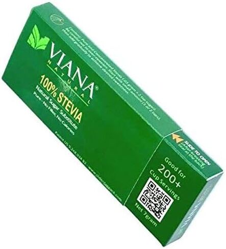 VIANA STEVIA - Guaranteed 100% Pure Granular Stevia Extract Rebaudioside-A (Reb-A) 97%, NO FILLERS, Pocket Size pack, Diet Weight Loss Aid - Pack of 2 in Saudi Arabia