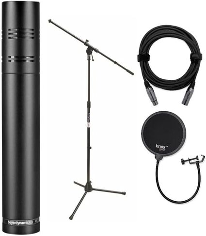beyerdynamic M201 TG Dynamic Hypercardioid Microphone with Boom Microphone Stand, Knox Gear XLR Cable, and Knox Gear Pop Filter Bundle (4 Items) in Saudi Arabia