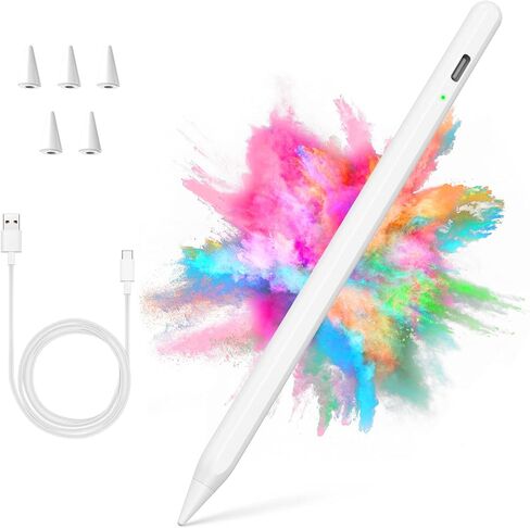 قلم ستايلس لجهاز iPad 2018-2022 مع خاصية رفض راحة اليد، قلم نشط لجهاز Apple iPad 10th/9th/8th/7th/6th Generation، iPad Pro 11/12.9 بوصة، iPad Air 5th/4th/3th Gen، iPad Mini 6th/5th Gen in Kuwait
