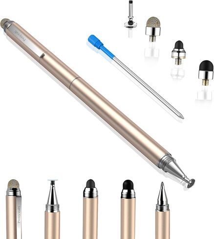 Penyeah Stylus Pen, 4 in 1 Stylus Pen for Touch Screens Everyday Use -Black in Saudi Arabia