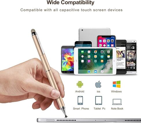 Penyeah Stylus Pen, 4 in 1 Stylus Pen for Touch Screens Everyday Use -Black in Saudi Arabia