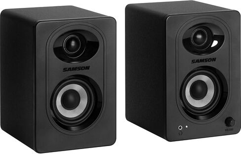 مجموعة أقراص ستيريو أوتوماتيكية بالكامل تعمل بالحزام من Audio-Technica AT-LP60X (أسود) مع شاشات استوديو بلوتوث - زوج (عنصران) in Kuwait