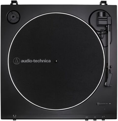 مجموعة أقراص ستيريو أوتوماتيكية بالكامل تعمل بالحزام من Audio-Technica AT-LP60X (أسود) مع شاشات استوديو بلوتوث - زوج (عنصران) in Kuwait