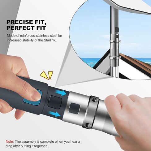 محول تركيب أنبوب ستارلينك، لهوائي طبق الأقمار الصناعية المستطيل V2 من ستارلينك، لستارلينك، صاري التلفزيون وسارية الأقمار الصناعية in Kuwait