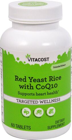 Vitacost Red Yeast Rice 1200 mg with CoQ10 - Extended Release - 60 Tablets in Kuwait