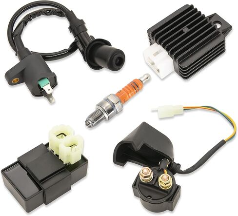 CDI صندوق 6 دبوس ملف الإشعال شرارة التوصيل منظم الجهد لGY6 150cc محرك سكوتر الدراجة جزء لTomberlin Crossfire 150R Spiderbox American Sportworks 150 GTS 150cc Go Karts in Kuwait