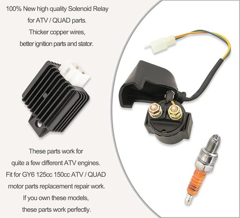 CDI صندوق 6 دبوس ملف الإشعال شرارة التوصيل منظم الجهد لGY6 150cc محرك سكوتر الدراجة جزء لTomberlin Crossfire 150R Spiderbox American Sportworks 150 GTS 150cc Go Karts in Kuwait