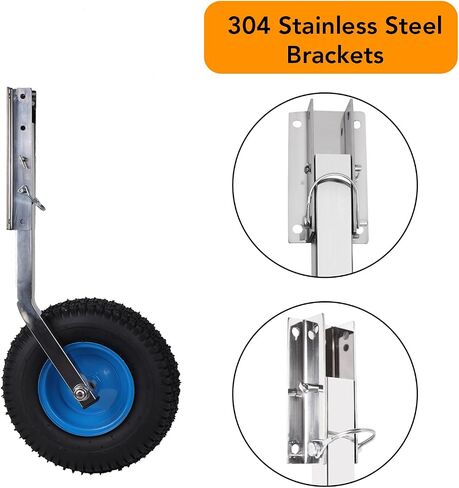 CHEINAUTO 500LBS Boat Launching Wheels Boat Transom Launching Wheel with 12 Inch Wheels Set for Inflatable Boat & Aluminum Boat in Saudi Arabia