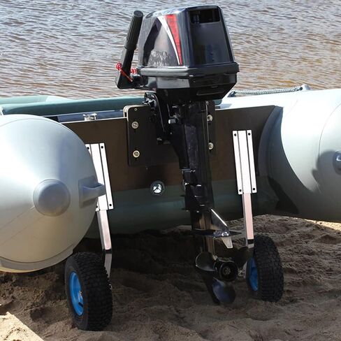CHEINAUTO 500LBS Boat Launching Wheels Boat Transom Launching Wheel with 12 Inch Wheels Set for Inflatable Boat & Aluminum Boat in Saudi Arabia