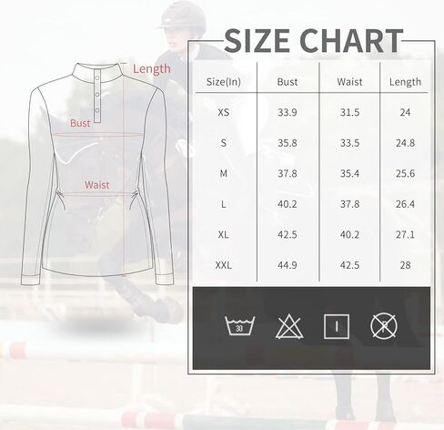 قمصان جولف نسائية طويلة الأكمام لركوب الخيل الفروسية مع جيوب in Kuwait