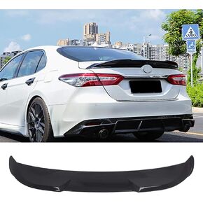 YOUNGERCAR Gloss Black Rear Trunk Spoiler for 2018 2019 2020-2024Toyota Camry LE XLE SE XSE Hybrid TR Style High Kick Duckbill Rear Trunk Lid Spoiler Wing ABS Painted