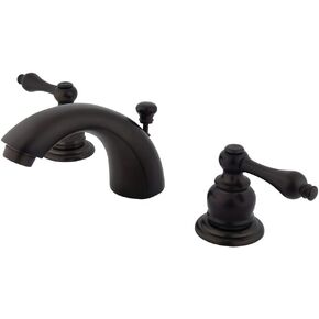 Kingston Brass GKB942AL Magellan Mini-Widespread Lavatory Faucet with Retail Pop-Up, 4-7/16", Polished Brass