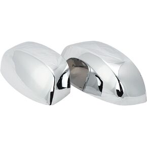 TRQ Chrome Side View Mirror Caps Left & Right Pair Set for Silverado Sierra Truck
