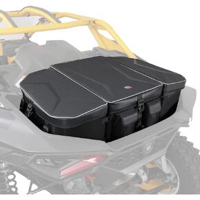 KEMIMOTO UTV Cargo Storage Bag Compatible with Can-Am Maverick R 2024 2025, UTV 96L Bed Box Rear Toolbox Trunk with One Extra 16L Cooler Bag